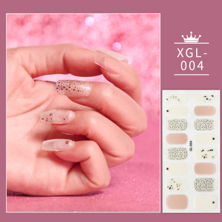 Nail sticker pink 004