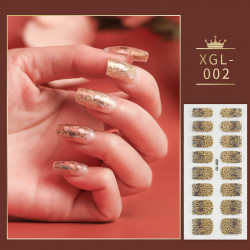 Nail sticker gold spicles 002