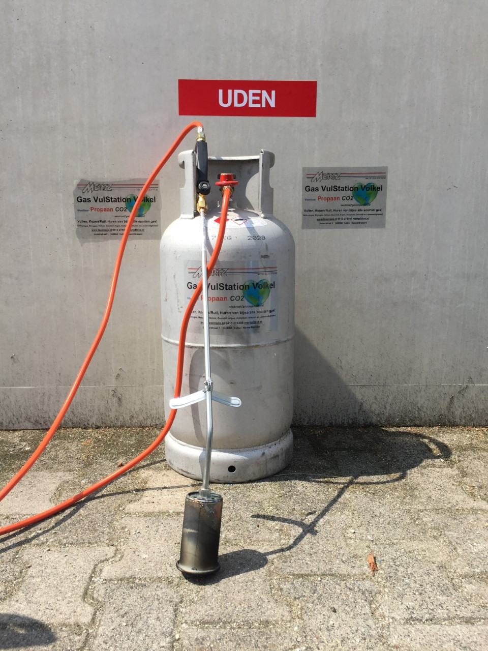 14 Kg Vulling Rijngas MERTZ fles Damp afname voor bijv brander